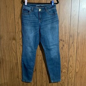 INC International Concepts Blue Skinny Jeans with Subtle Fading